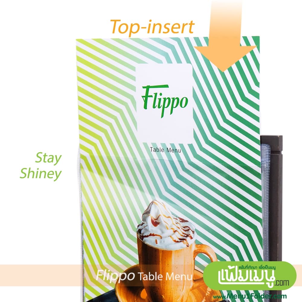 [พร้อมส่ง] ซองเมนู ซองพลาสติก แบบแขวน สำหรับรุ่น Flippo