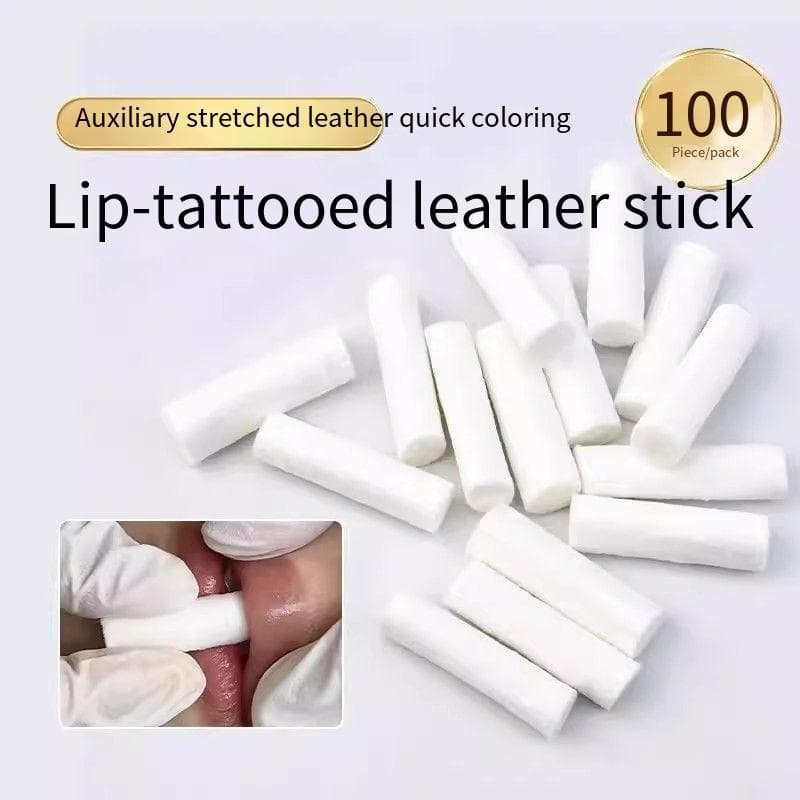 100pcs Tattoo Lip Bandage หนัง Stick Lip Operation Bandage หนัง Coloring Aid 1356 ทิ ้ งเครื ่ องมือสําหรับ Tattoo Artists