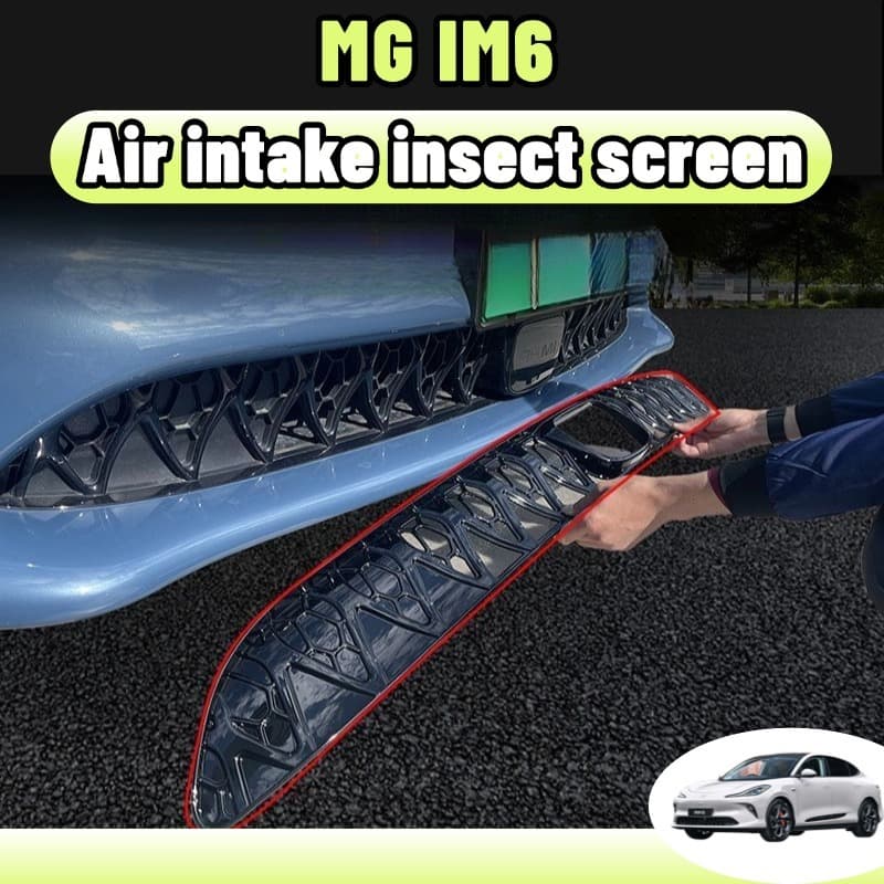 Mg im6 ตาข่ายกันแมลง bodykit ฝาครอบป้องกันช่องอากาศเข้า ฝาครอบป้องกันฝุ่น ชุดแต่ง ใบกันยุง สีดำด้าน คาร์บอนไฟเบอร์ เปียโนแบล็ก abs ของแต่ง อะไหล่รถยนต์
