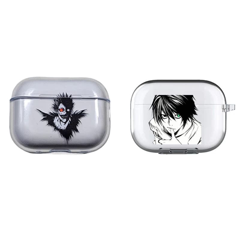 DEATH NOTE Ryuk โปร่งใสสําหรับ AirPods 1 2 3 Pro Drop-resistant หูฟังกรณีการ์ตูนหูฟังไร้สายสําหรับ Pro2