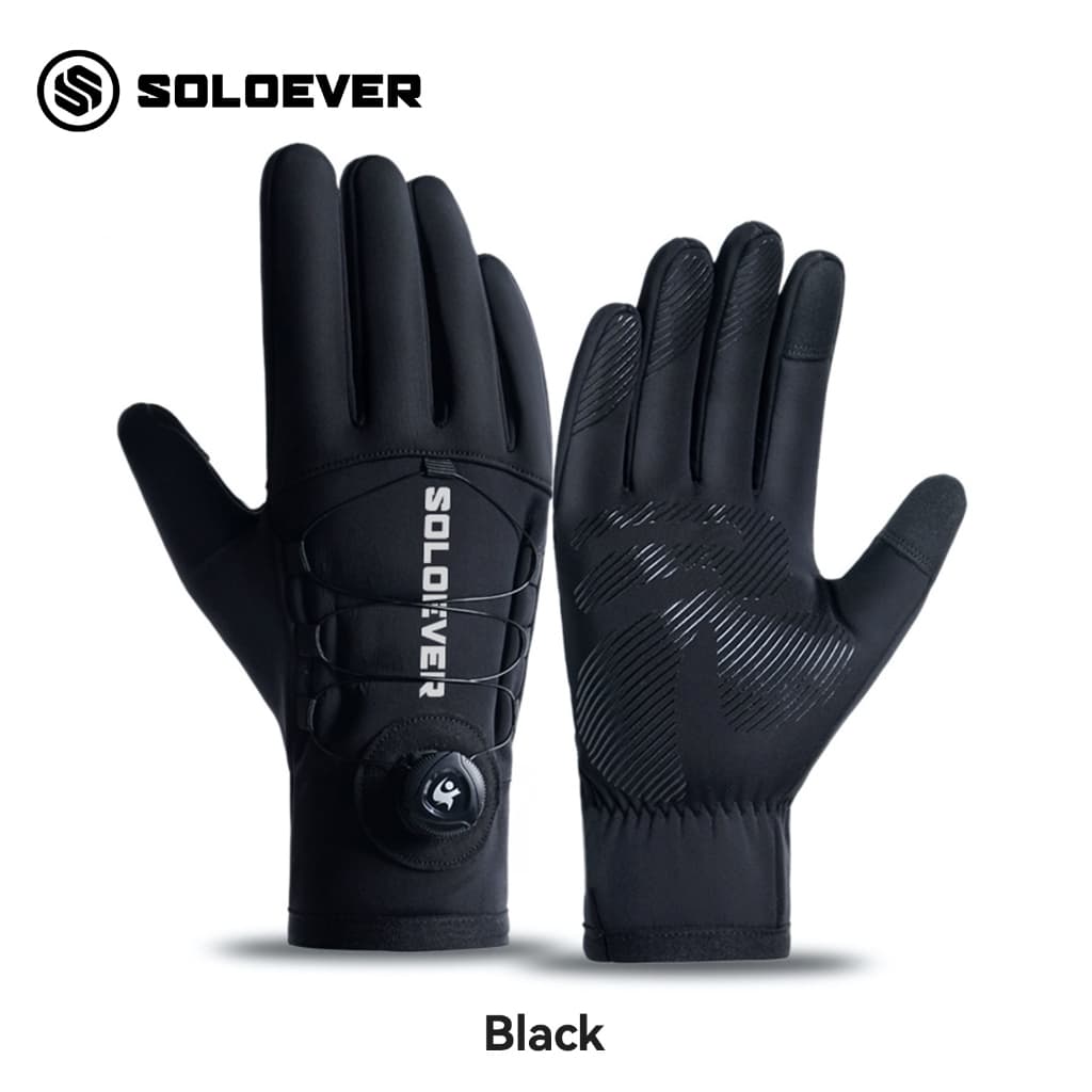 【TH Delivery】SOLOEVER ถุงมือขับมอเตอร์ไซค์ถุงมือรถจักรยานยนต์ถุงมือเต็มนิ้วระบายอากาศกันลถุงมือปกป้องความปลอดภัยร ถุงมือทัชสกรีนหน้าจอมือถือ
