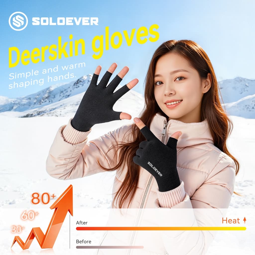 【TH Delivery 】SOLOEVER ถุงมือSports ปลอกแขนSports ถุงมือผ้าเอนกประสงค์ ขับมอเตอร์ไซด์ เล่นกีฬา กันแดดกันลม ระบายอากาศได้ดี