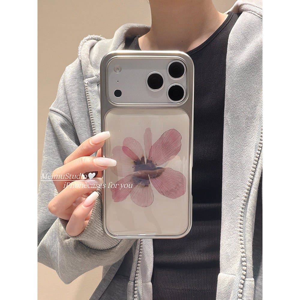 Art ภาพวาดสีน้ํามันดอกไม้เคสโทรศัพท์ Shock-resistant เหมาะสําหรับ iPhone 17 promax 16 promax 15 promax 11 12 13 17 14plus 15plus 16e 16plus 15pro 17air