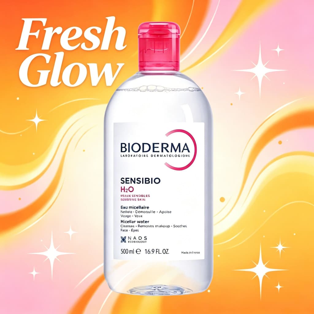 Bioderma Sensibio Micellar Water 500mL, ผลิตภัณฑ์ล้างเครื่องสําอาง Soothing ปราศจากแอลกอฮอล์, คลีนเซอร์ 3-in-1 สําหรับผิวแพ้ง่ายแดง-Prone Skin