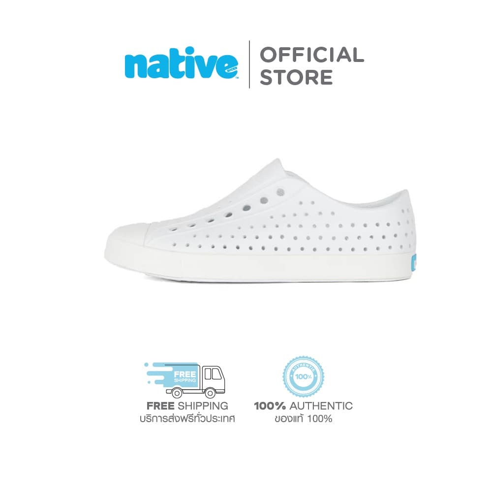 Native รองเท้ากันน้ำผู้ใหญ่ EVA รุ่น Jefferson Shell White (AM)