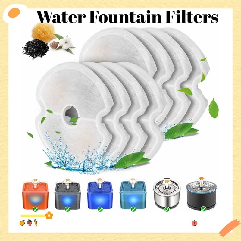 ✅พร้อมส่ง✅ เครื่องกรองน้ําพุแมว สเตนเลส 84 ออนซ์ 2.5 ลิตร พร้อมไฟกลางคืน LED สําหรับน้ําพุแมว 8 แพ็ค