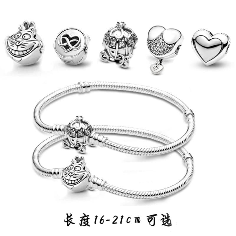 All-Match Chain สร้อยข้อมือผู้หญิง Crown Cheshire Cat Yongknot Concentric องค์ประกอบหรูหราแฟชั่นเครื่องประดับของขวัญวันเกิด