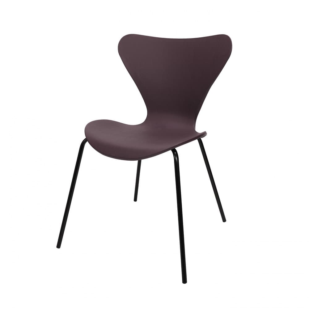 GlobalHouse PULITO เก้าอี้พลาสติก รุ่น CURVEY-05 ขนาด 50x52x81 ซม. สีน้ำตาล สินค้าของแท้คุณภาพดี