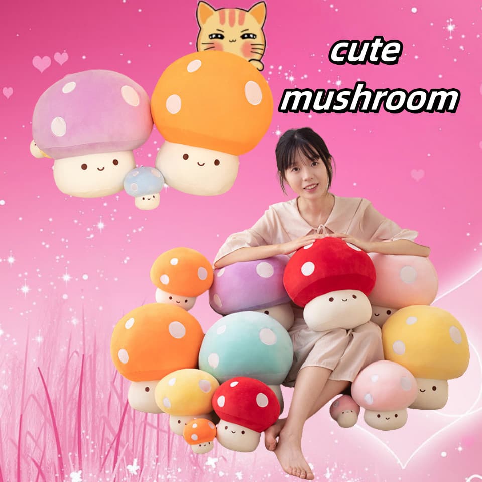Bct น่ารักการ์ตูนเห็ดของเล่นตุ๊กตาเห็ดสร้างสรรค์เครื่องประดับสก์ท็อปห้องนอนหมอนเบาะ Sleep Companion เตียงตกแต่งเด็กs ของเล่นของขวัญวันเกิดคริสต์มาสของขวัญ