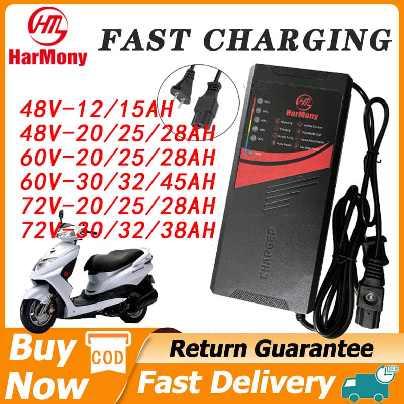Harmony Ebike Charger Lead Acid 72v20ah 72v30ah 72v38ah 60v25ah 60v38ah 48v20ah 48v38ah E-bike Charger GUYOU