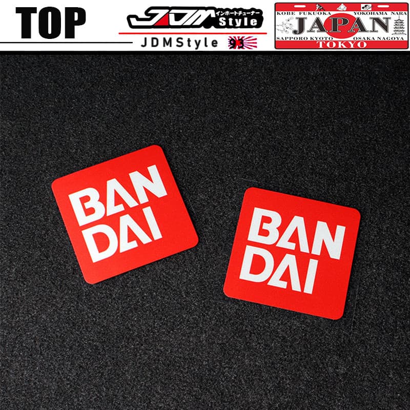 BANDAI สติ๊กเกอร์ติดรถ Bandai JDM สติ๊กเกอร์สะท้อนแสง Gundam สติ๊กเกอร์อนิเมะส่วนบุคคล