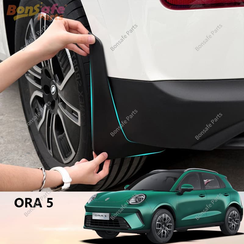 บังโคลนรถยนต์ ของแต่ง ORA 5 ชุดแต่ง ความเหนียวสูง กันน้ำดีด ตรงรุ่น Fender Mudflaps ชุดบังโคลนล้อ ของแต่งรถชินจัง Mud Guard แบบคลิ๊บล๊อค กันโคลนกรุล้อ ไม่ต้องเจาะตัวรถ กันโคลนดีด ยางบังโคลน ยางกันขี้โคลน ORA5 Accessories