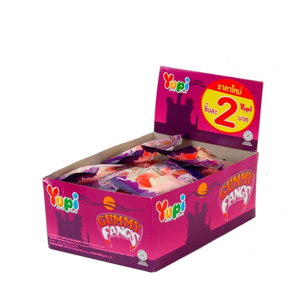 [สินค้าส่งด่วน] ยูปิ กัมมีแฟงส์ 7 ก. X24 YUPI GUMMY FANGS 7 G. X24