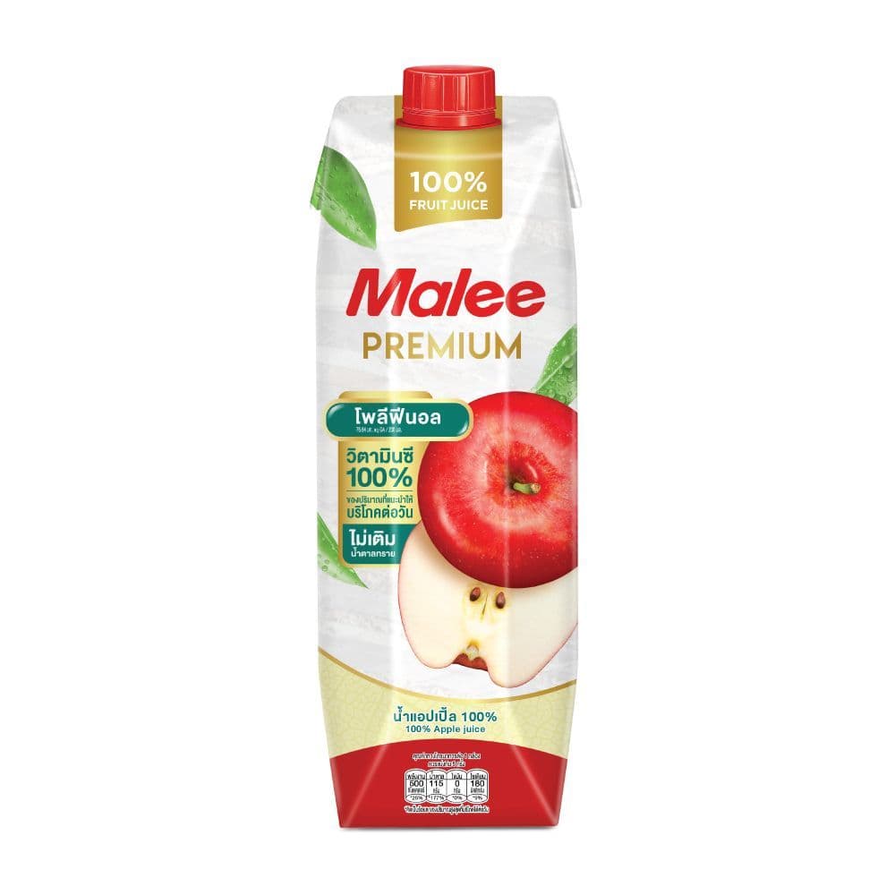 [สินค้าส่งด่วน] มาลีน้ำแอปเปิ้ล100% 1000มล. MALEE APPLE JUICE100% 1 LT.