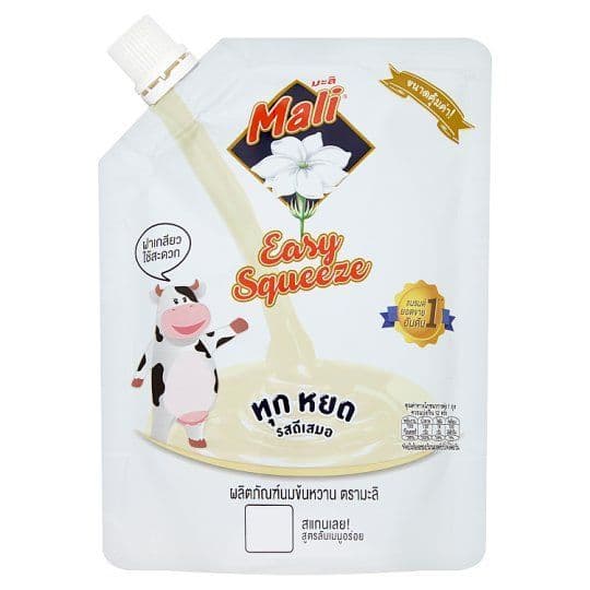 [สินค้าส่งด่วน] มะลิผลิตภัณฑ์นมข้นหวานแบบถุง 250 ก. MALI SWEETENED CONDENSED MILK 250 G.