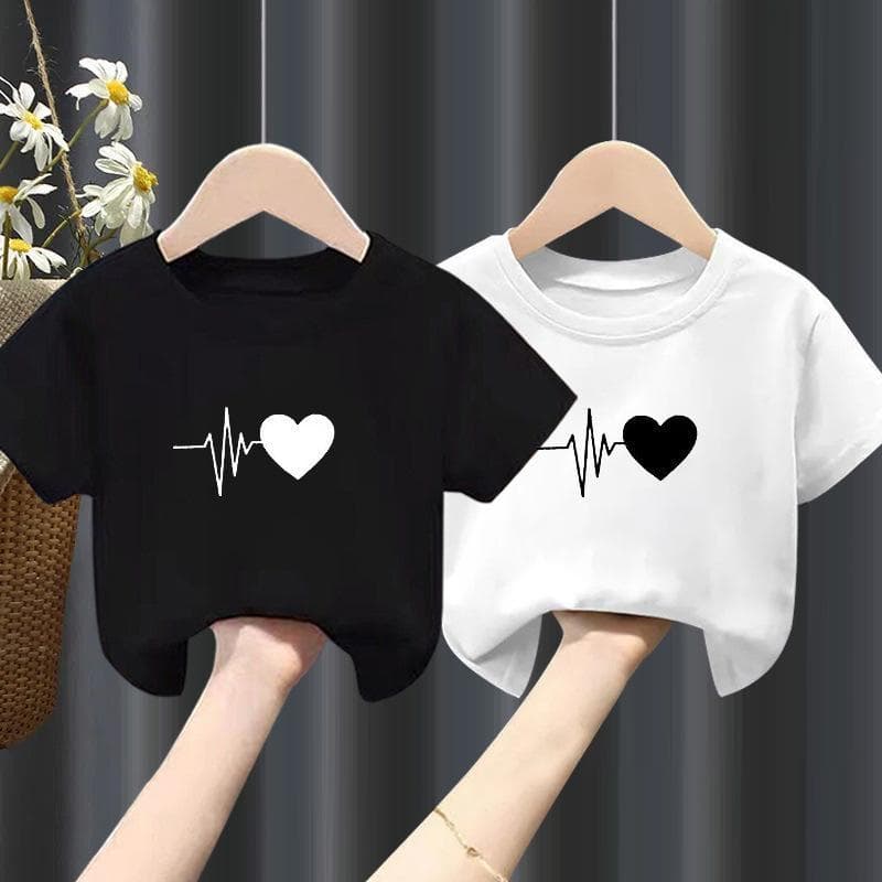 (จัดส่งจากกรุงเทพฯ) เสื้อยืดเด็ก พิมพ์ลายการ์ตูนน่ารัก เสื้อยืดคอกลม เหมาะสำหรับเด็กอายุ 6-13 ปี Cotton 100 % K306