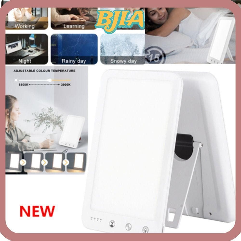 โคมไฟบําบัด BJA SAD, 5 ระดับความสว่าง 10000 Lux LED Daylight Lamp, Touch Control Phototherapy Simulating เดย์ไลท์ธรรมชาติ Sad Therapy Light