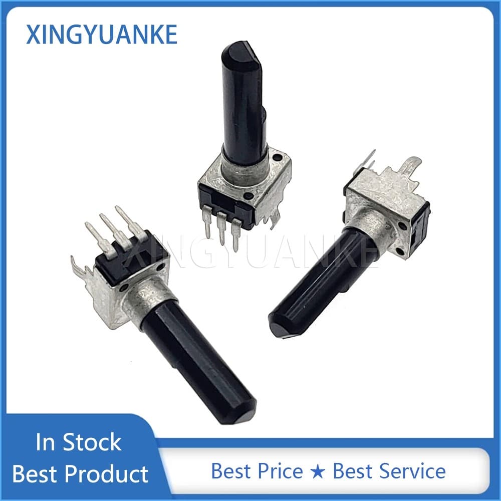 5 ชิ้น/ล็อต RV09 ประเภท R0902N แนวตั้งเดี่ยว Potentiometer B5K B10K B20K B50K B100K B500K B103 B203 B503 B104 3Pins D ความยาวเพลา 23 มม.