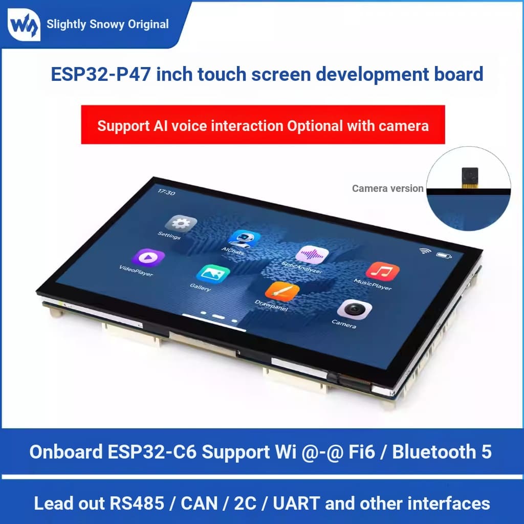 ESP32-C6 รองรับ Wi-Fi 6 BLE 7 นิ้วกระดานพัฒนาหน้าจอสัมผัสห้าจุด 1024 ความละเอียดบน ESP32-P4 และ ESP32-C6 รองรับ Wi-Fi 6 BL 5 รองรับ Xiaozhi AI ลึก