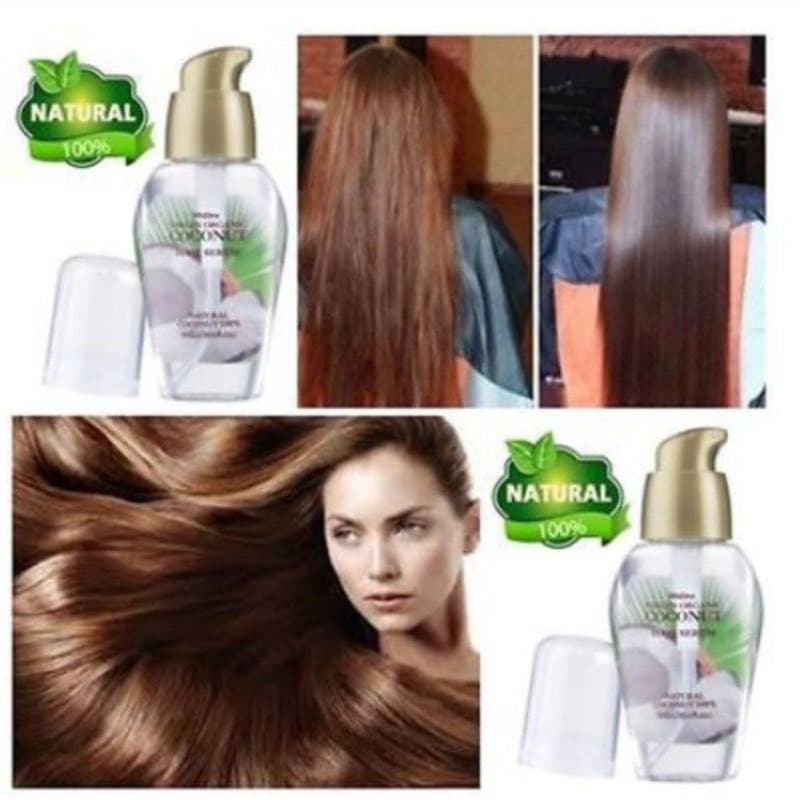 Mistine Virgin Organic coconut hair serum เซรั่มบำรุงเส้นผมจากมิสทิน สารสกัดจากน้ำมันมะพร้าวบริสุทธิ์ 100% ขนาด35มล.