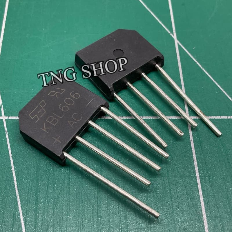 ไดโอดKBL606  6A 600V Bridge Rectifier ไดโอดบริดจ์ diode KBL 606 วงจรแรงกระแสแปลงไฟAC เป็น DC
