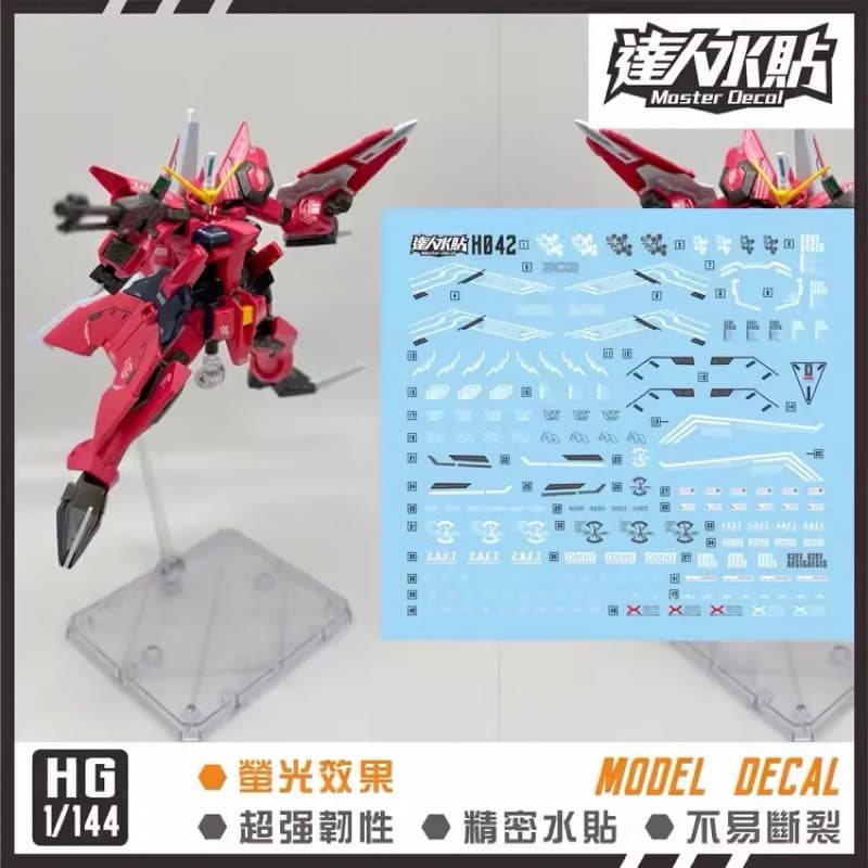 🟥ดีคอลน้ำ DL 042  DECAL HGCE HG AEGIS GAT-X303 GUNDAM เรืองแสงแบล็คไลท์