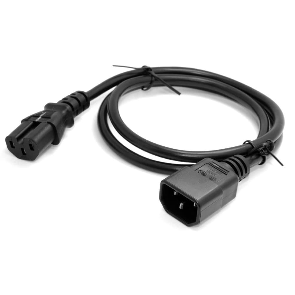 (พร้อมส่ง) สายไฟ AC Power Cable C14 Male to C15 Female Power Extension Cable