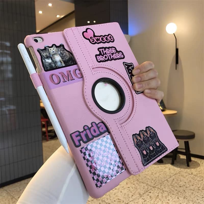 360.เคส หมุนได้ 360° สำหรับ Samsung Tab A11 A9 Plus /Tab A7 lite/Tab S6 lite /Tab S7 S8 S9 FE S9FE A11Plus ลายการ์ตูน