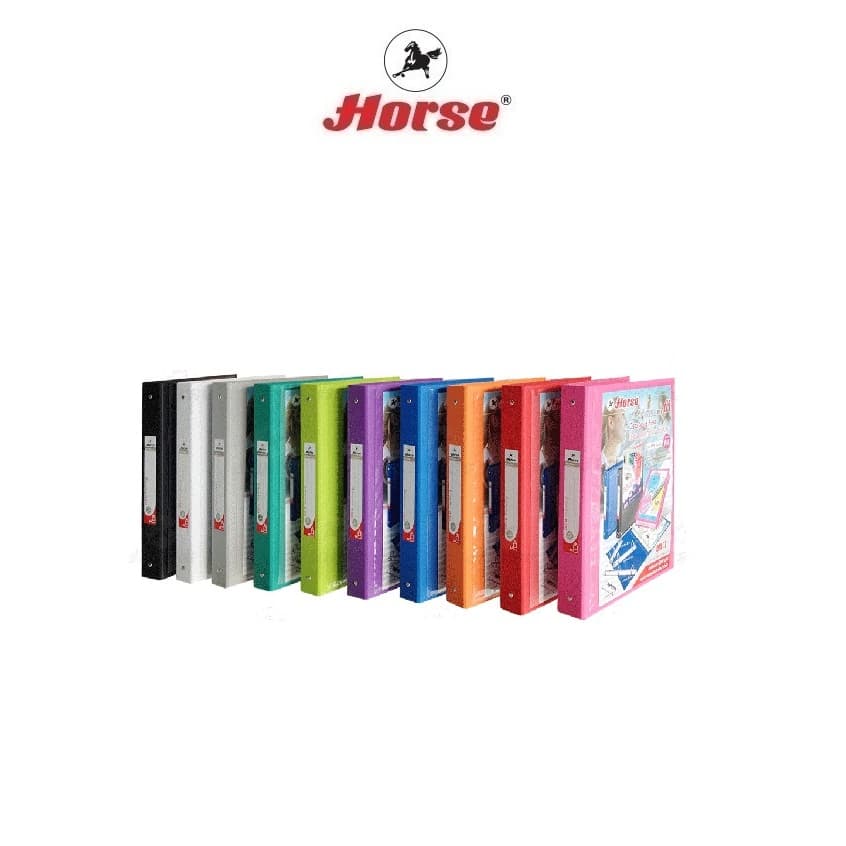 HORSE ตราม้าแฟ้มสอดแคตตาล็อก 3 ห่วง ตราม้า H-332 จำนวน 1 เล่ม พร้อมซองใส 11 รู 20 ซอง