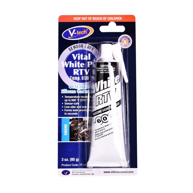 กาวทาปะเก็น v-tech สีขาวขนาด85กรัมผลิตโดยบริษัท Nippon paint