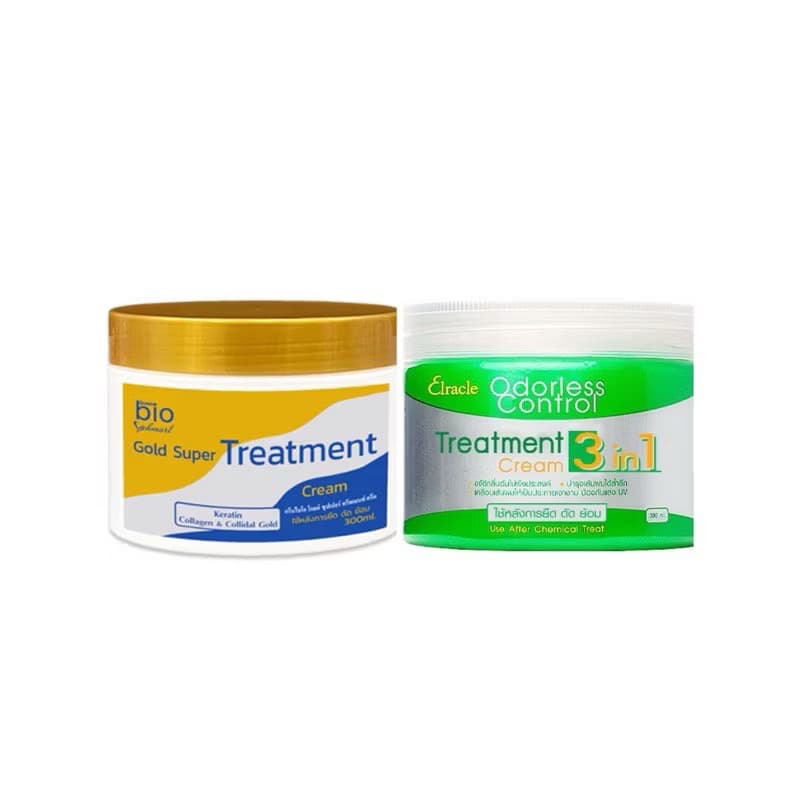 (กระปุกรุ่นใหม่)ทรีทเม้นท์ใบโอ Treatmant gold Super&Treatment cream 3in 1