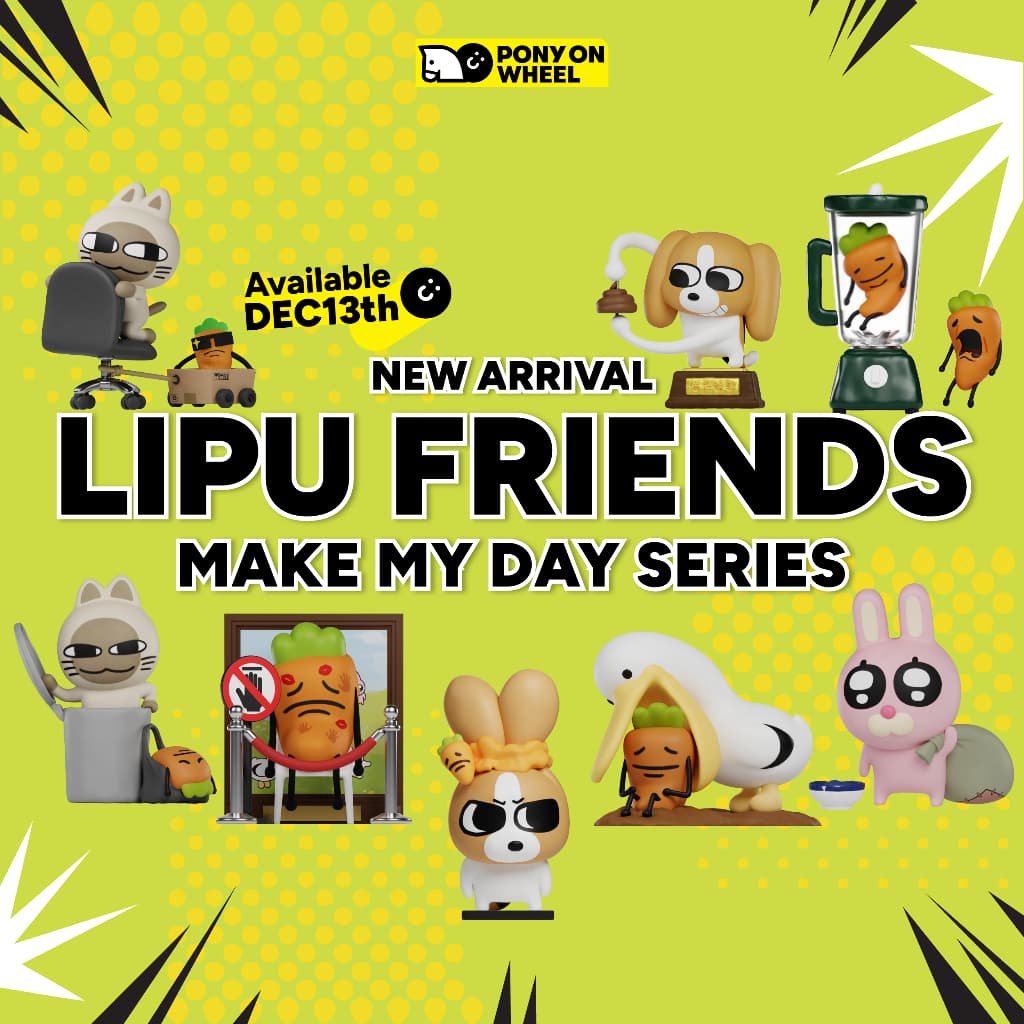 ACTIONCITY - Lipu Friends Make My Day - กล่องจุ่ม - Whole Set (8PCS)