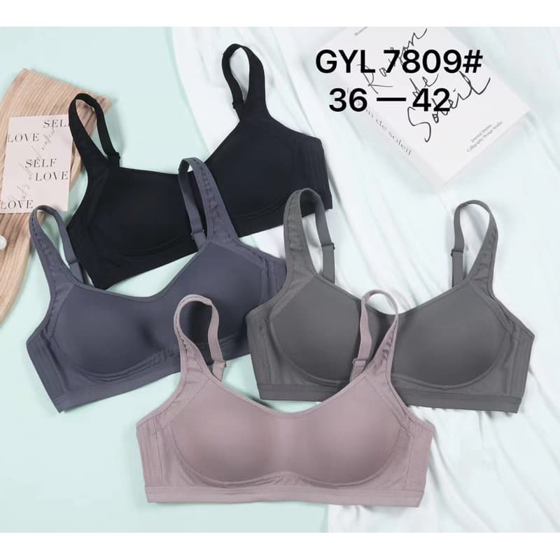 7809 บราทรงใหม่ไซส์ 36-42 บราไร้ห่วงเหล็ก ดันทรง ป้องกันการหย่อนคล้อย ใส่สบาย ระบายอากาศได้ดี ชุดชั้นในสตรีแบบบาง