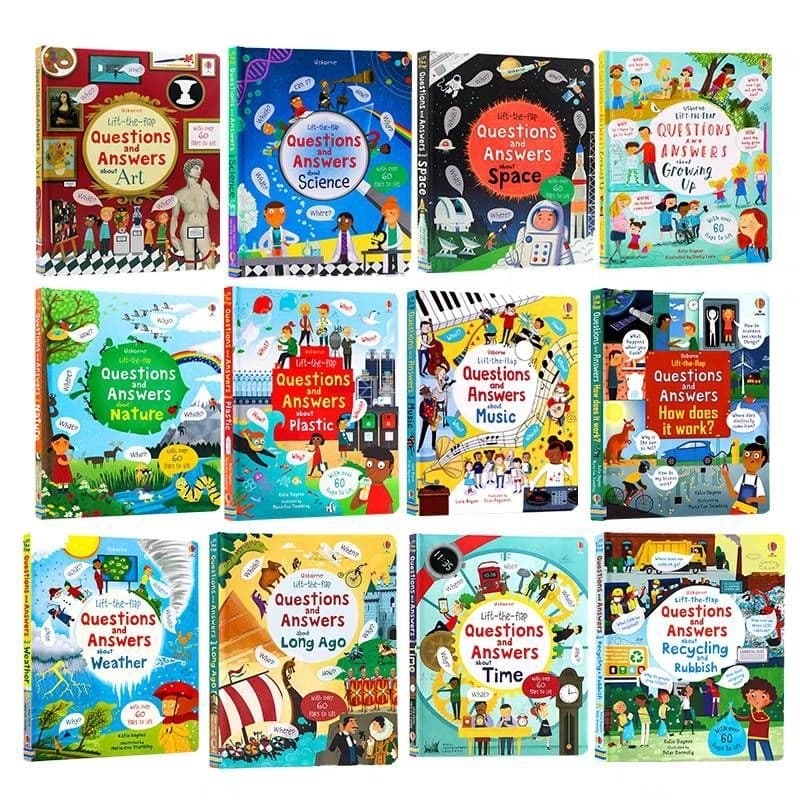 🌟พร้อมส่ง🌟 หนังสือ​อ่านสำหรับเด็กusborne Question​ and​ Answer  Little​​ explorers หน้าต่างเปิดปิด​