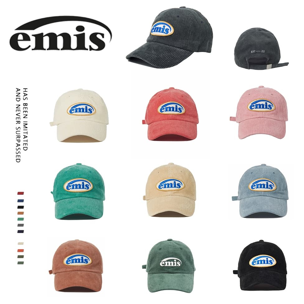 พร้อมส่ง (ของแท้ 100%) Emis CORDUROY Corduroy CAP-BLACK