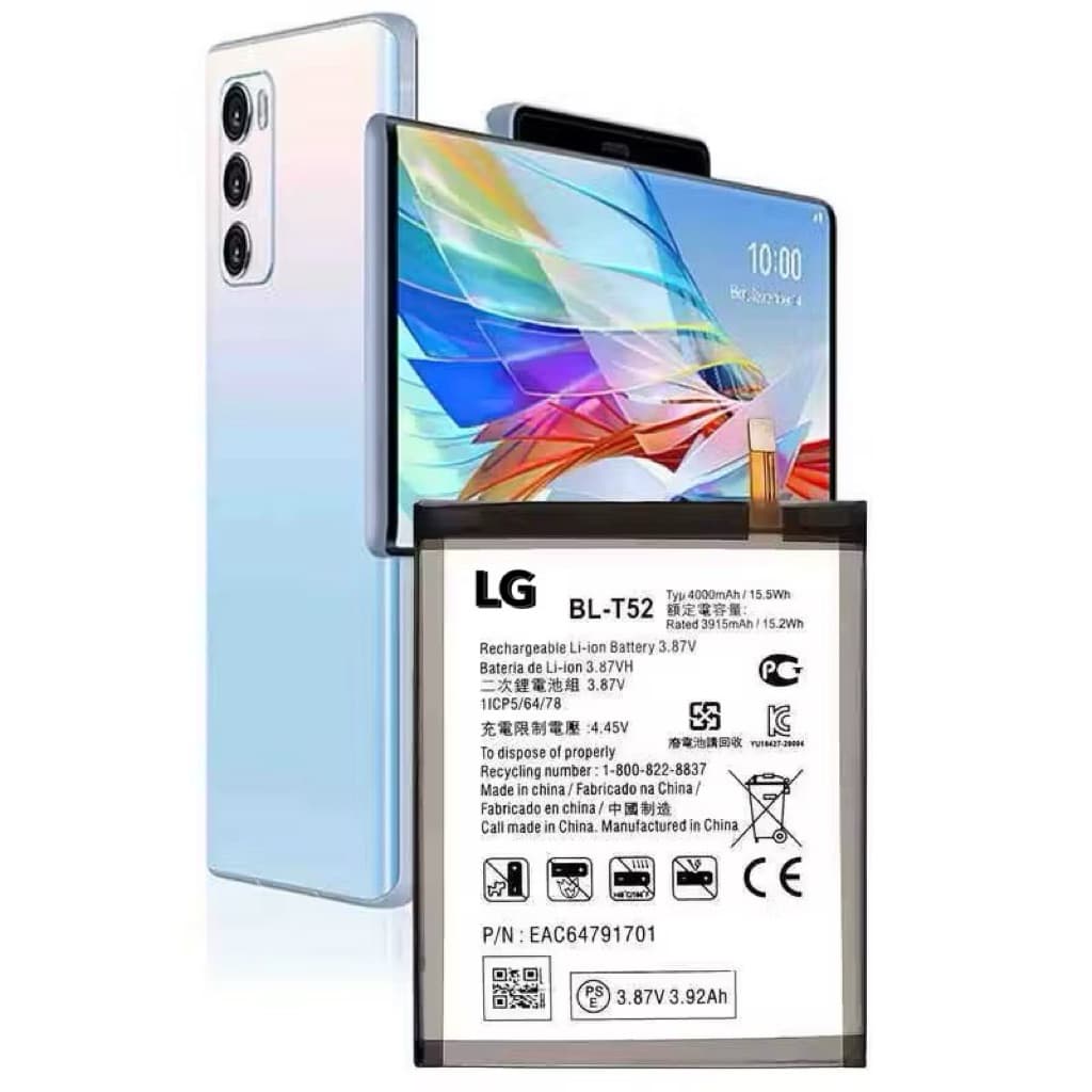 BL-T52 BLT52 เปลี่ยนแบตเตอรี่สําหรับ LG WING 5G LMF100N 4000mAh 15.5Wh แบตเตอรี่โทรศัพท์มือถือ