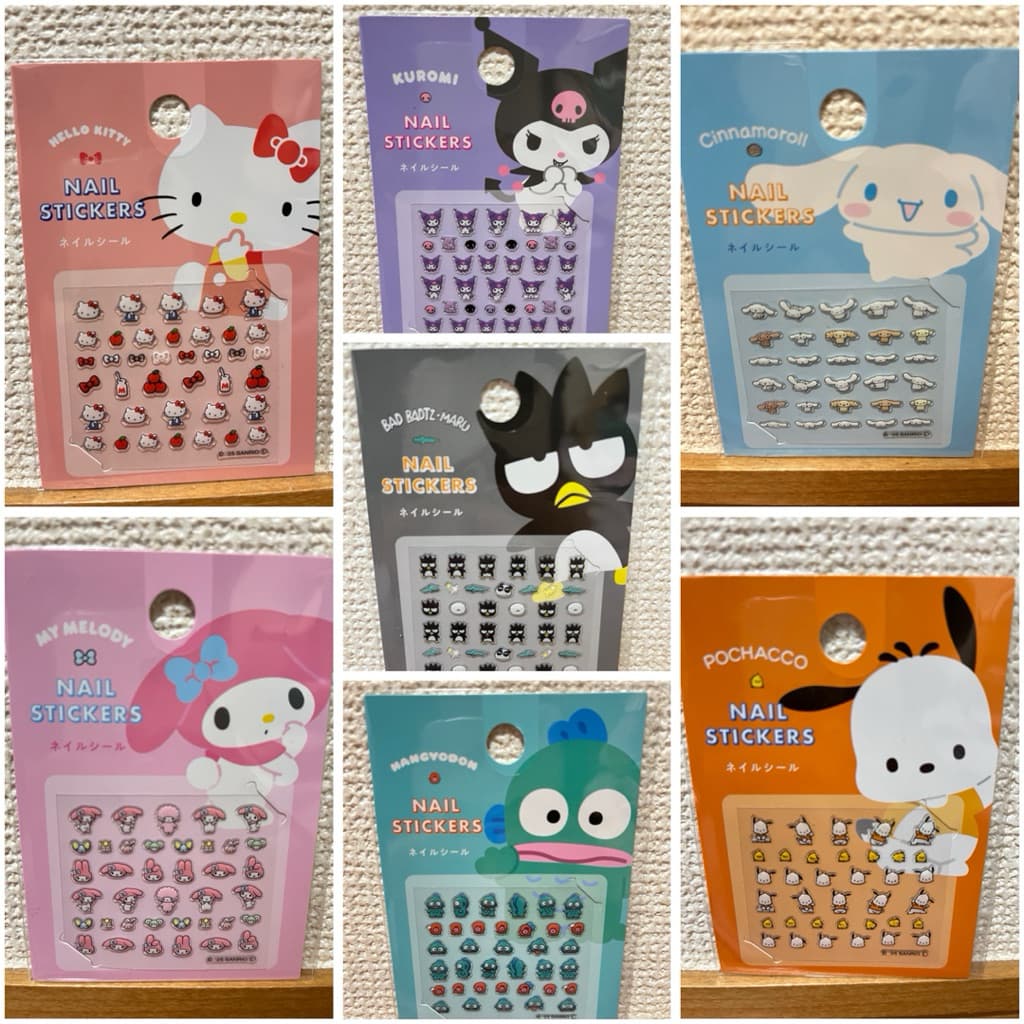 🤩พร้อมส่ง🤩Sanrio Nail Stickers สติกเกอร์ติดเล็บ ของแท้100% จากญี่ปุ่น🇯🇵