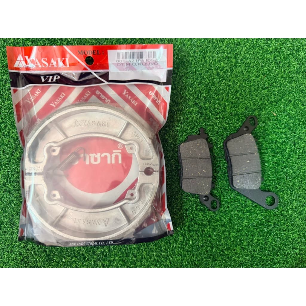 ผ้าเบรคหน้าหลัง Yamaha aerox finn lexi qbix gt125 filano