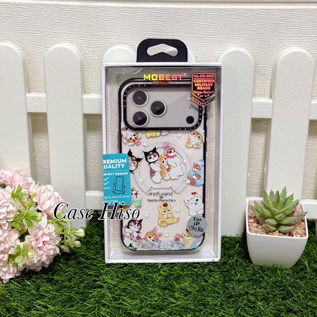 🎉Mobest เคสลายน้องแมว มีแม่เหล็กชาร์จ รองรับการชาร์จแบบไร้สาย สำหรับรุ่น iP17 17pro 17promax 16 pro max 15 pro max 15