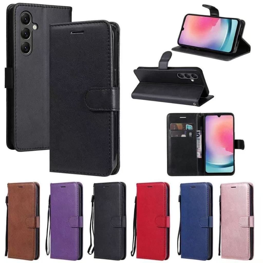 GOOD🔥เคสฝาพับ มีล็อค สำหรับ Samsung A07 A17 A56 A26 A16 A36 A06 A55 A35 A25 A15 A05 A05S A24 A34 A54 A14 เคสมีแม่เหล็ก
