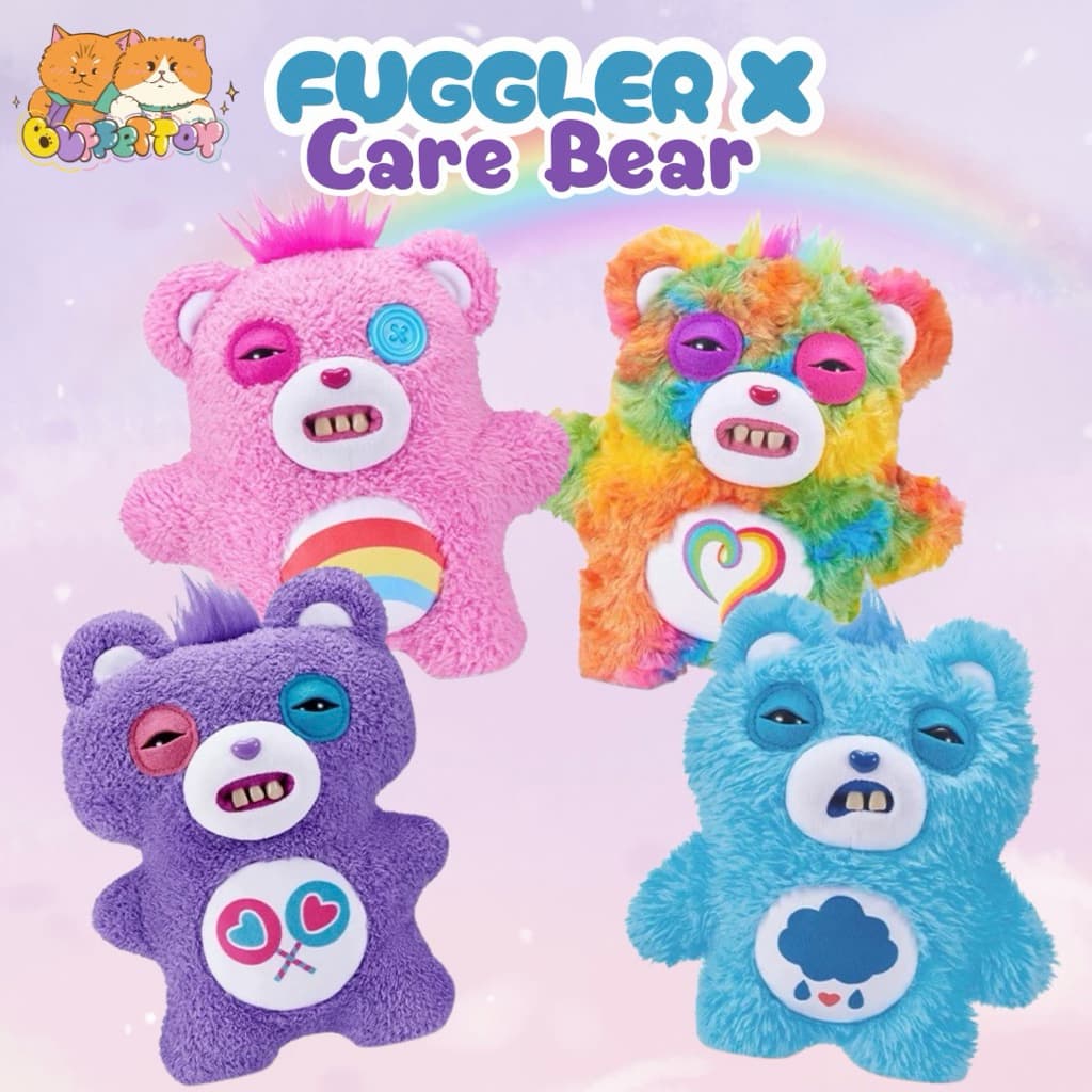 [ 🇹🇭พร้อมส่งในไทย ] ฟักเกอร์หมีแคร์แบร์ ขนาด 23.7 cm. / Fuggler x Care Bears
