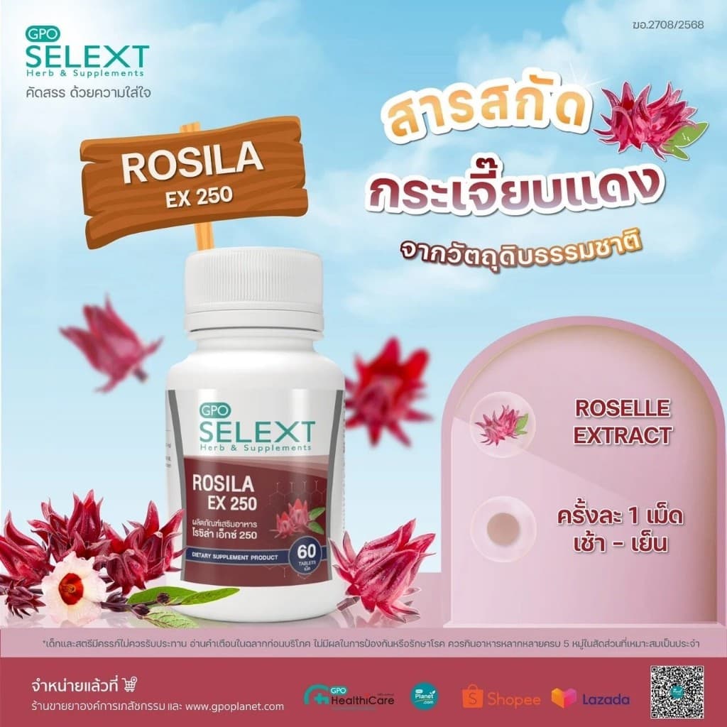GPO SELEXT ROSILA EX 250 mg (Exp.14/5/27)