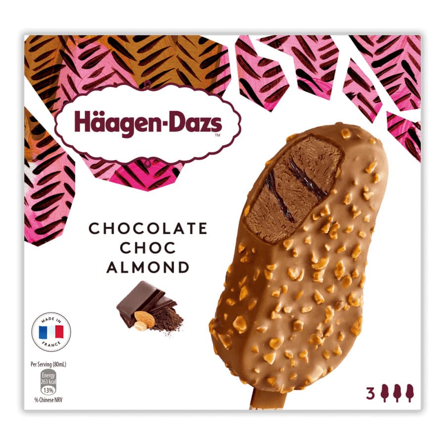 [3415587504181] Bg Chocolate Choc Almondx3 บีจี รสช็อกโกแลต ช็อกอัลมอนด์ (แพ็คสินค้าเก็บความเย็น)